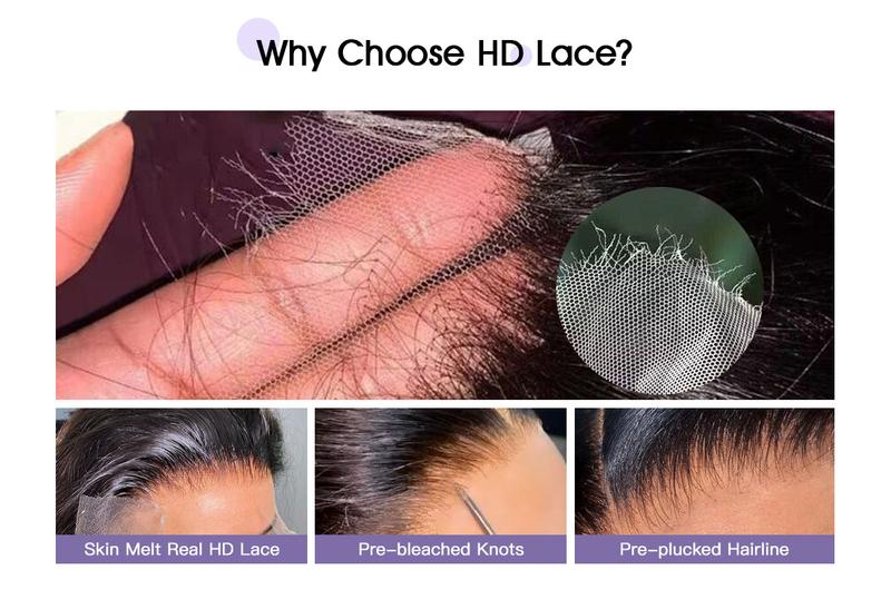 Product Introduction of LEMODA Body Wave 13x4 Full Lace Front Wigs 210% High Density Human Hair for Women HD Lace Front Human Hair Wig With Baby Hair Natural Black 15