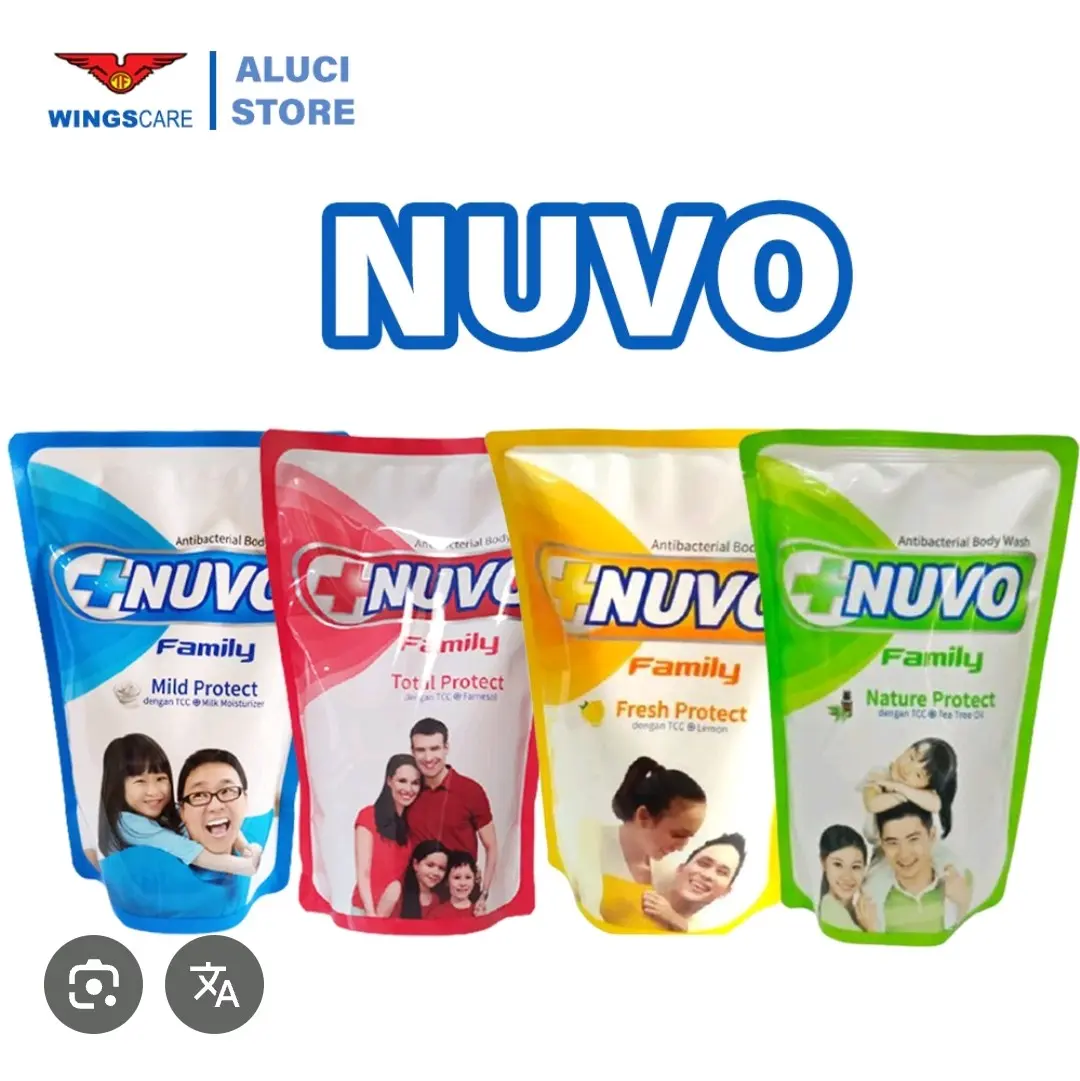 Nuvo sabun mandi cair 400ml protect care Soap Wangi Membersihkan
