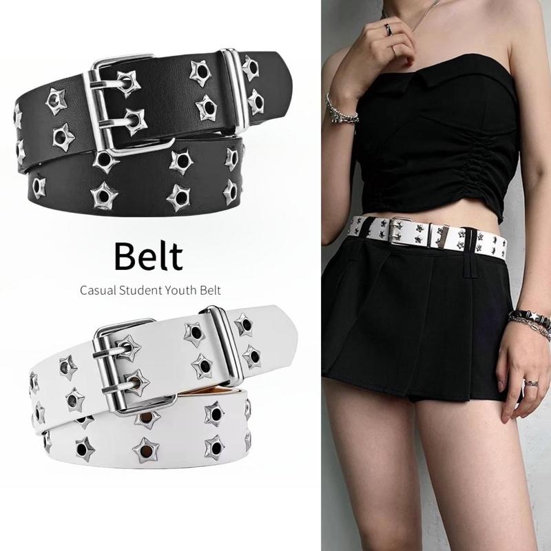 Thắt Lưng Hai Lỗ, Thiết Kế Sáng Tạo, Dành Cho Nữ, Dài 110CM, Thời Trang, Dễ Phối Đồ, Thích Hợp Để Đồ Trang Trí, Lý Tưởng Cho Học Sinh y2k