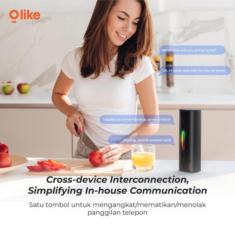 OLIKE SV1 COMBO SPEAKER RGB LIGHT BLUETOOTH PORTABLE STEREO TWS WIRELESS SLOT MEMORY MIC Lighting Telepon Bass karaoke 9