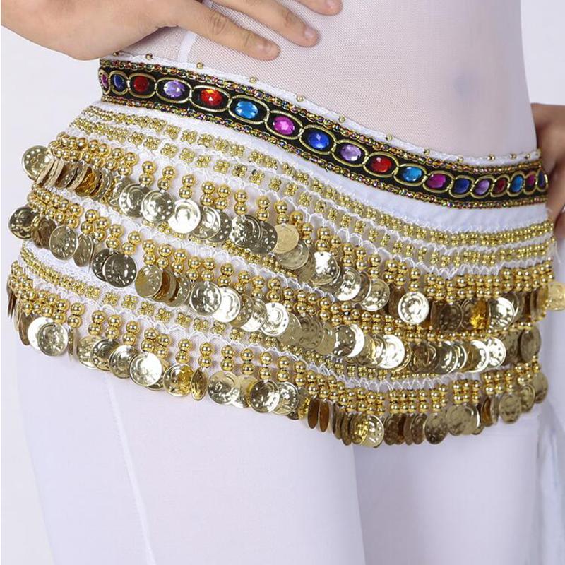 Khăn Quàng quàng cổ Quấn Hông, Múa Bụng, Lấp Lánh, Thắt Lưng Hông, Dây Chuyền Đeo Hông, Váy Kim Sa, Thích Hợp Cho Vũ Công Câu Lạc Bộ, Khiêu Vũ Latin, Khiêu Vũ Tango Và Vũ Đạo 2