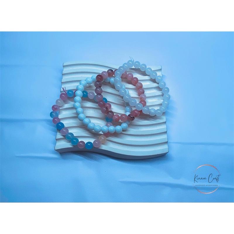 Gelang Batu Alam 8mm-Gelang Bracelet, Gelang Batu - Model Terbaru 0