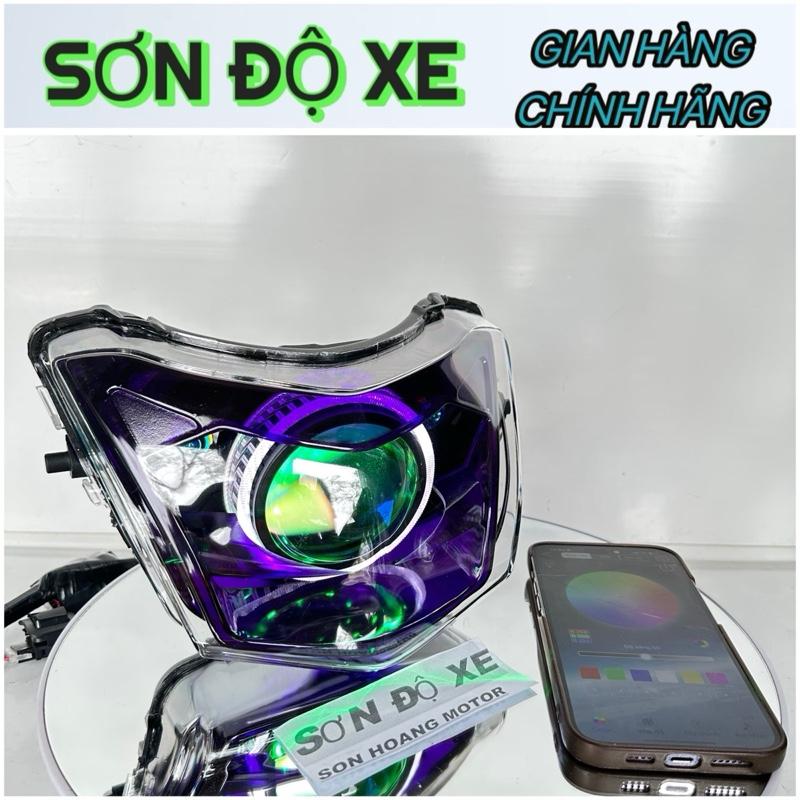  Pha Đèn Wave Độ Bi F11 Cos Trắng Pha Trắng + Sạc Hce Chính Hãng Cấu Hình 3.0 Mắt Quỷ Đổi Màu + Vòng 3D Trắng Lắp Đặt Dễ Dàng  Tặng Kèm Dây Nguồn   Bảo Hành 24 Tháng   