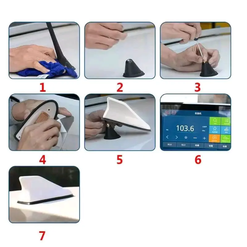 ANTENA SIRIP HIU HYBRID JS RACING - SHARK FIN ANTENA HYBRID Car 7