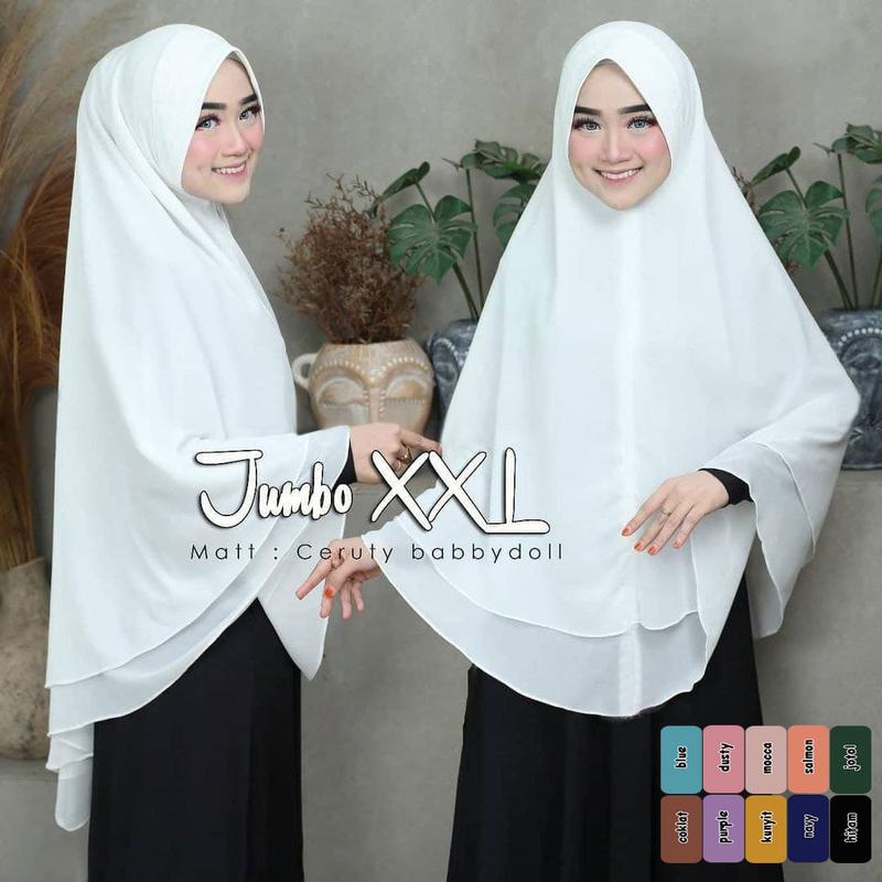 Kerudung Hijab Instant Khimar Syari Jumbo (B) 5