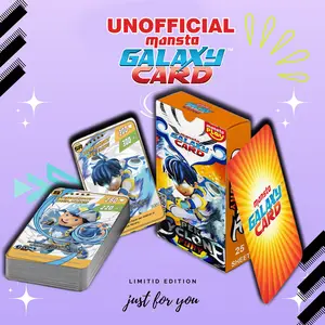 HOMEMADE KARTU/KAD PEK CYCLONE FURY BOBOIBOY MONSTA GALAXY CARD (MGC) PREMIUM 25 SHEET