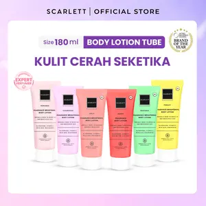 Scarlett Whitening Body Lotion Mencerahkan - Kemasan Baru Tube 180ml