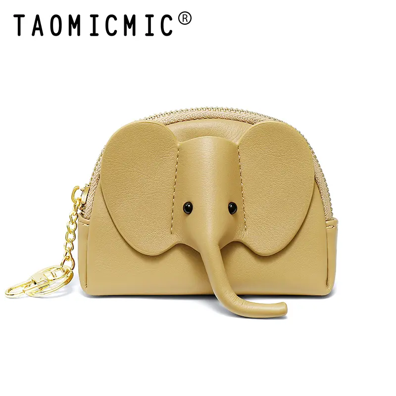 TAOMICMIC Dompet Koin Wanita Dompet Gajah Gantungan Tas Y8909 Bahan Kulit PU Leather Premium Uang Kartu 6