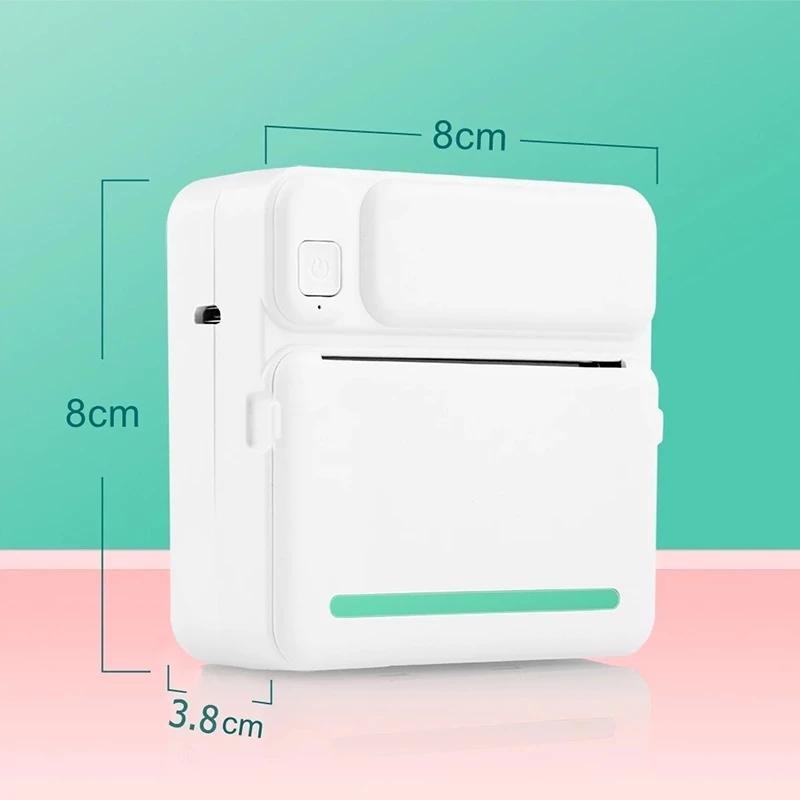 Máy In Nhiệt Mini Bluetooth cầm tay Máy in Hoá đơn Máy In nhãn Android IOS 3
