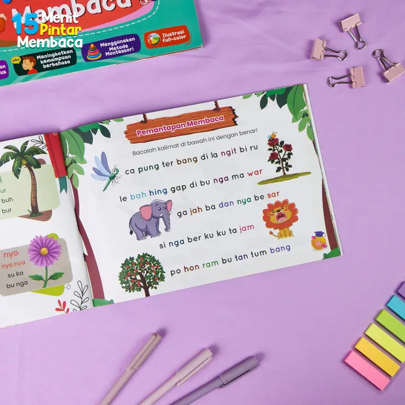 [ISI 2 BUKU] Buku Anak Belajar Membaca - Little Star 15 Menit Pintar Membaca Metode Montessori 4