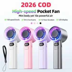2026 COD Kipas Angin Mini Portable USB Genggam M11promax Layar LED Angin Kencang 120 High Speed 15000RPM Handheld Fan Adjustable Fan