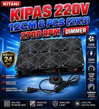 Mini Dvr Three Jual kipas angin besi 220v 12cm 6pc (2x3) jejer besi kabel listrik ...