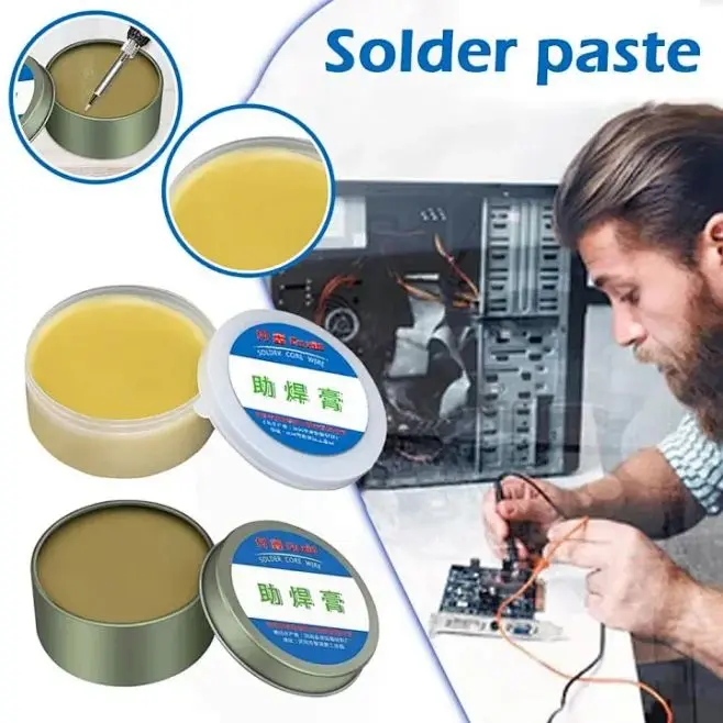 1PCS Dán Solder, Rosin Flux, Dán Hàn Không Cần Làm Sạch, Thích Hợp Để Sửa Chữa Bo Mạch Chủ Điện Thoại, Hàn Điện