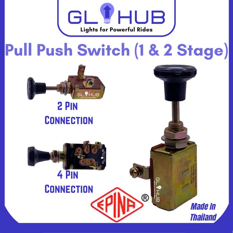 BEP 2-Position SPST Push-Pull Switch - OFF/ON 1001302 - Marshland Marine