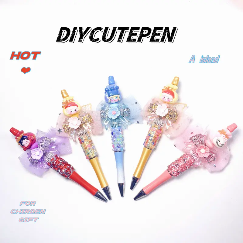 DIY pen   waterproof  for female girls holiday gift   Beads Bubble Matt  LAbubu  diy pen nest
