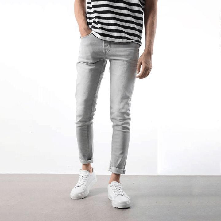  Quần Jean Nam GP Fashion Màu Purple Có Túi - Thời Trang Nam Co Giãn Xám Bạc - Pants Menswear 