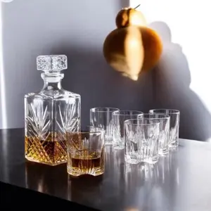 Bormioli Rocco SELECTA SET - isi 1 pc Decanter dan 6 pc Gelas Whiskey