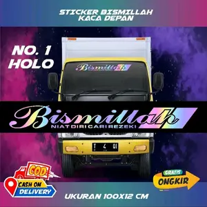 Cod Cutting Stiker Hologram Bismillah Kaca Truk Mobil Bus Keren Car