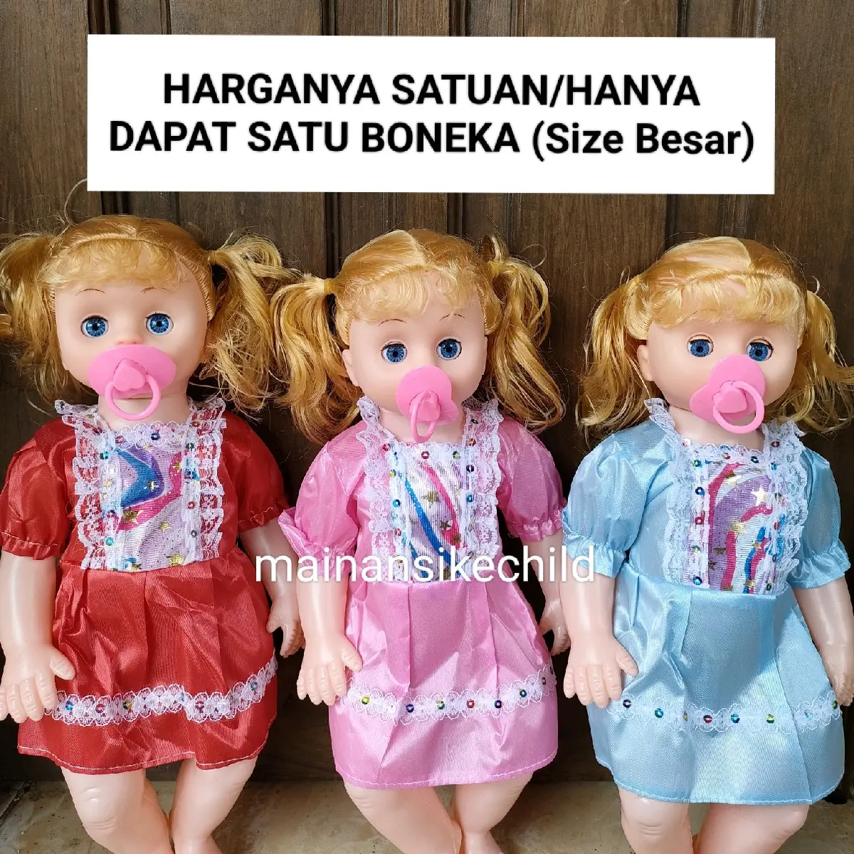 Boneka Bunyi Bisa Nangis Mama Papa & Tertawa Karet