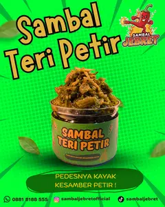 Sambal Jebret Sambal Teri Petir Cabe Hijau Siap Santap