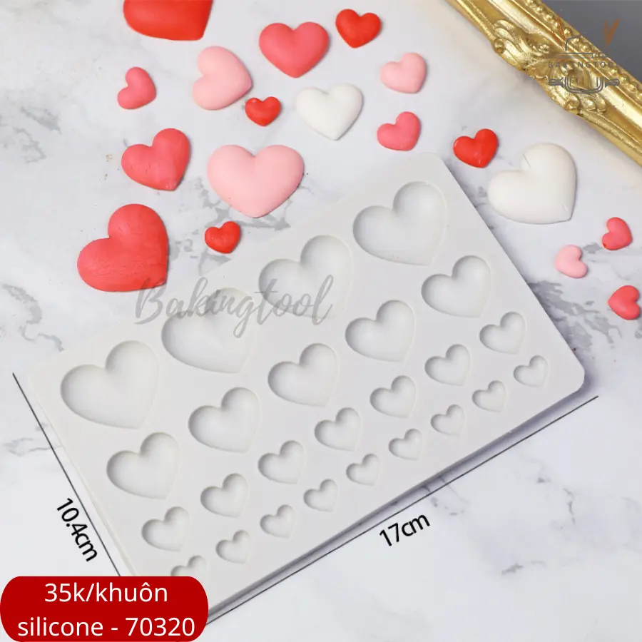 SP070320 Khuôn silicon tạo hình gumpaste, fondant..