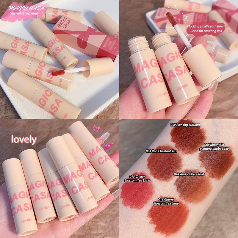son môi 100% LuxelinkMagic CASA son bùn mờ sương nhung son môi dưỡng ẩm không…