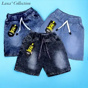 Lana Collection 3 pcs Celana jeans pendek anak laki laki perempuan usia 1-12 tahun kain jeans 10oz
