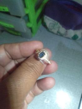 Product Review of Cincin Wanita Model Mata Oval Warna Biru Hijau Elegan Aksesoris Perhiasan Rings Elegan Dewasa Hadiah from U**A z**n 0