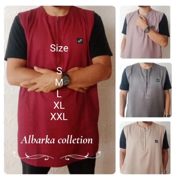 ROSAL / ROMPI SHOLAT / ROMPI PRIA MUSLIM / ROMPI PRIA DEWASA - bahan katun toyobo, warna : hitam, abu tua, krem, biru navy dll..