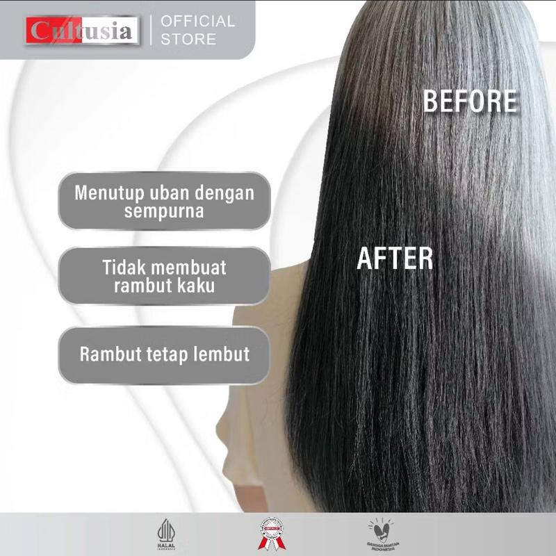 Cultusia Shampoo Original Black & Wood Brown Saset 25ml 3