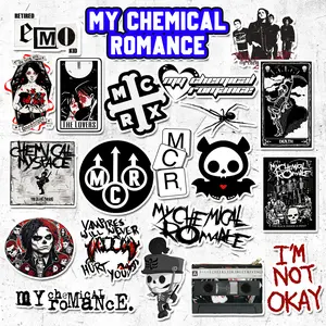 STIKER BAND MY CHEMICAL ROMANCE MCR | Stiker Aesthetic Stiker HP Sticker Paper Stationery