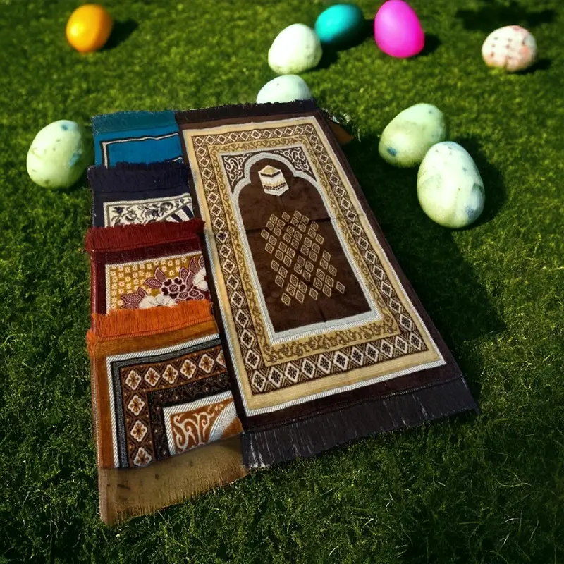 Sajadah Nurtex Spigel Midi Turkey  55 x 105 cm muslim Turki Motif Umroh Traveling Haji Lembut Nyaman 0