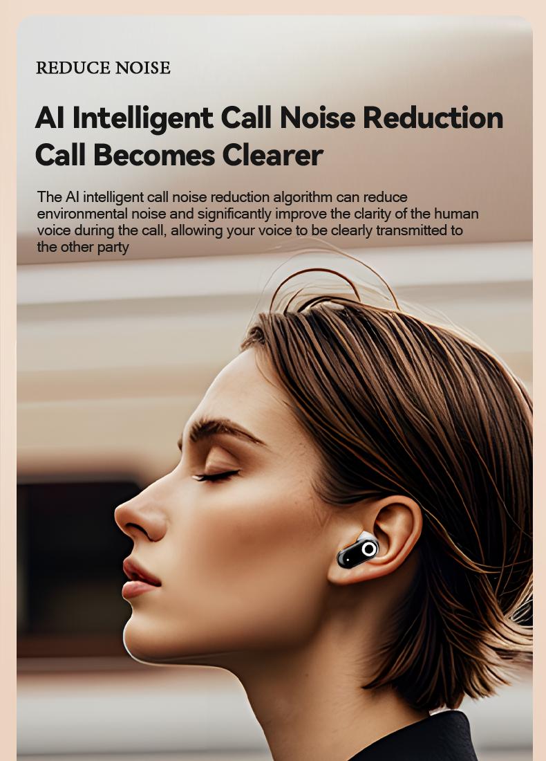 Rofani J22 TWS Bluetooth Earphones With Mic Touch Sound Bluetooth 6.0 In-Ear Wireless Headphones Noise cancelling HiFi Stereo Muisk Earphone Peredam Kebisingan Suara HD Quality TWS Sport Gaming Earbud