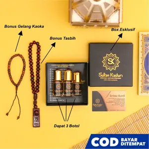 Minyak Wangi Sultan Kasturi Original Parfum Sholat Non Alkohol - Parfum Kasturi Asli Arab Saudi Minyak Wangi Roll On Misk Sultan kasturi