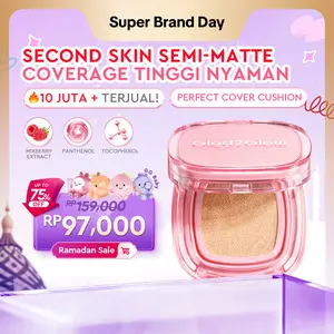 Glad2Glow Perfect cover waterproof cushion dengankandungan skincare mencegah kekusaman dan kulit keringsepanjang hari G2G fondation skin tint Concealer Foundation Wajah foundation cushion anti oksidasi dan tahan lama cushionnya glad2glow