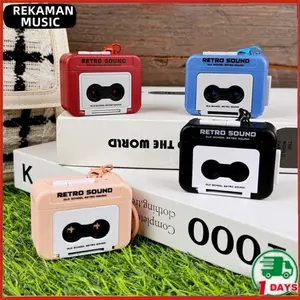 【COD】Gantungan kunci Dengan Rekaman Voice Record Perekam pita mini yan hadiah ulang tahun Retro