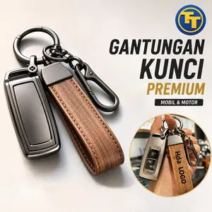 [TesoTeam]Set Gantungan Kunci Motor Mewah/ Penutup kunci sepeda motor /aksesori dekoratif tombol kunci start Car Kendaraan Coklat Perak case Scoopy/Motor Beat/Vario 125/Vario 160/Motor PCX Keychain Cover Mobil TPU
