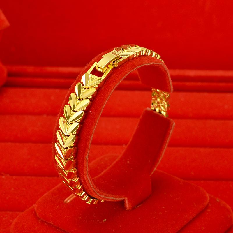 Product Introduction of Copper gold-plated watch chain, Geely bracelet, gold-plated accessories, non fading, non peeling alarm jewelry -24H shipping, free gift jewelry box 11