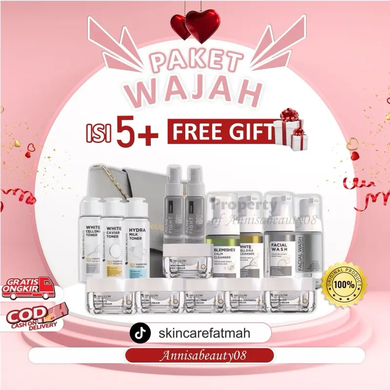 PAKET MS GLOW FREE GIFT | FREE DAY CREAM MSGLOW