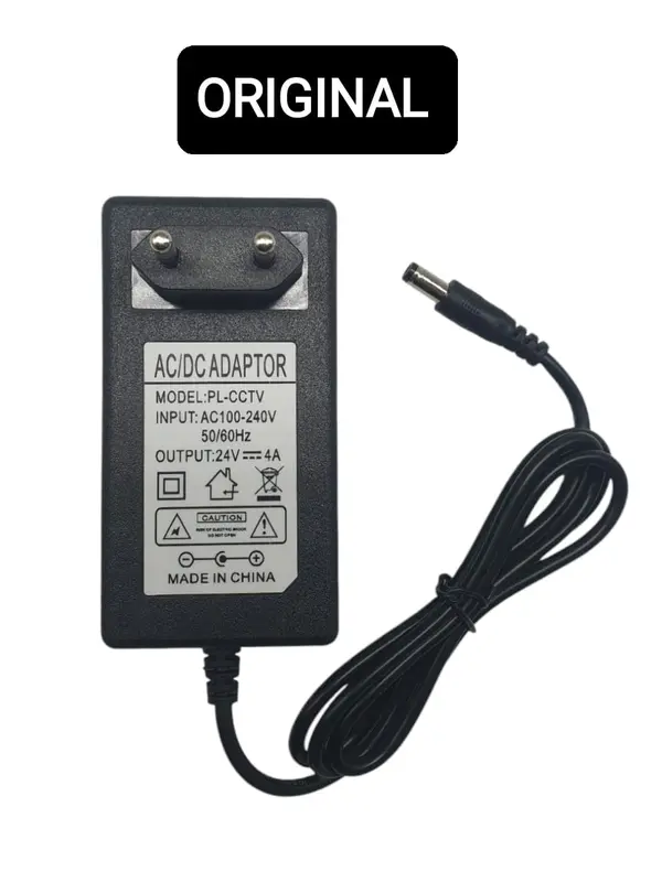 REAL AMPERE Adaptor Charger 24 Volt 4 Ampere ⁠UV Nail Art Amplifier VCD ⁠Efek Gitar 24V 4A Elektronik Kabel Computer Laptop Plastik Komputer 0