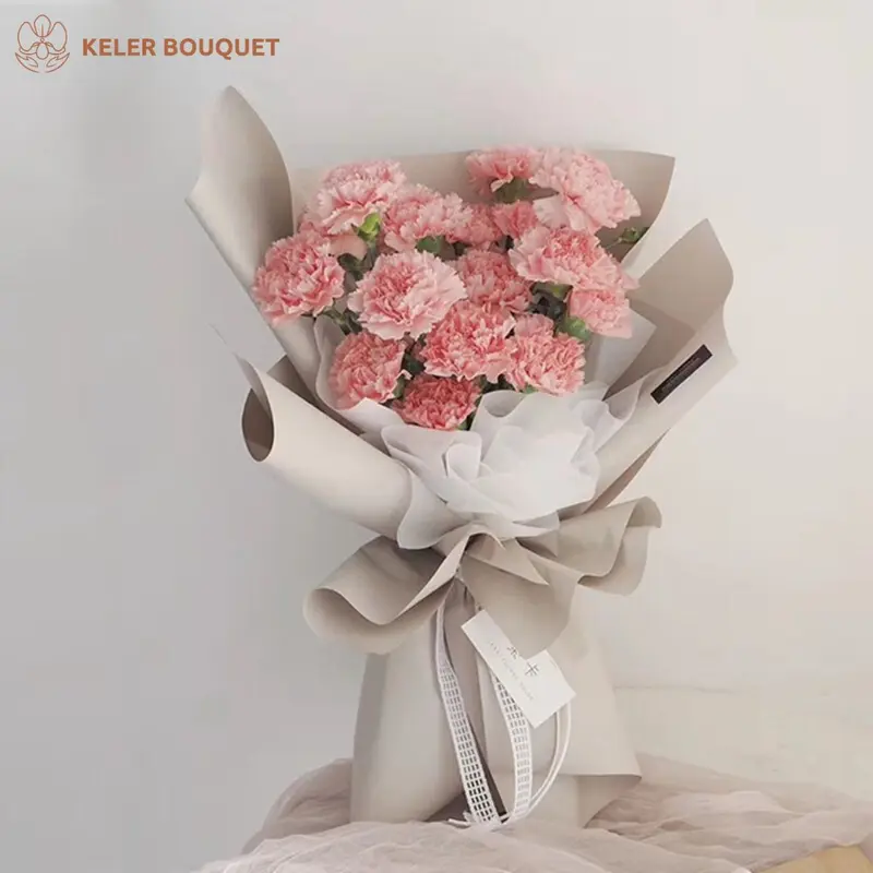 (Isi 20 lembar) Kertas Buket Cellophane Wrapping Paper Buket Warna Matte Solid Bunga florist Varian Warna Gaya Korea Anti Air Plastic Foto 2