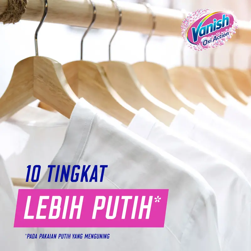 Vanish White Cair Pouch 425ml - Penghilang Noda Baju Membandel - Vanish White Penghilang Noda Pakaian Putih [AMPUH HILANGKAN NODA] 2