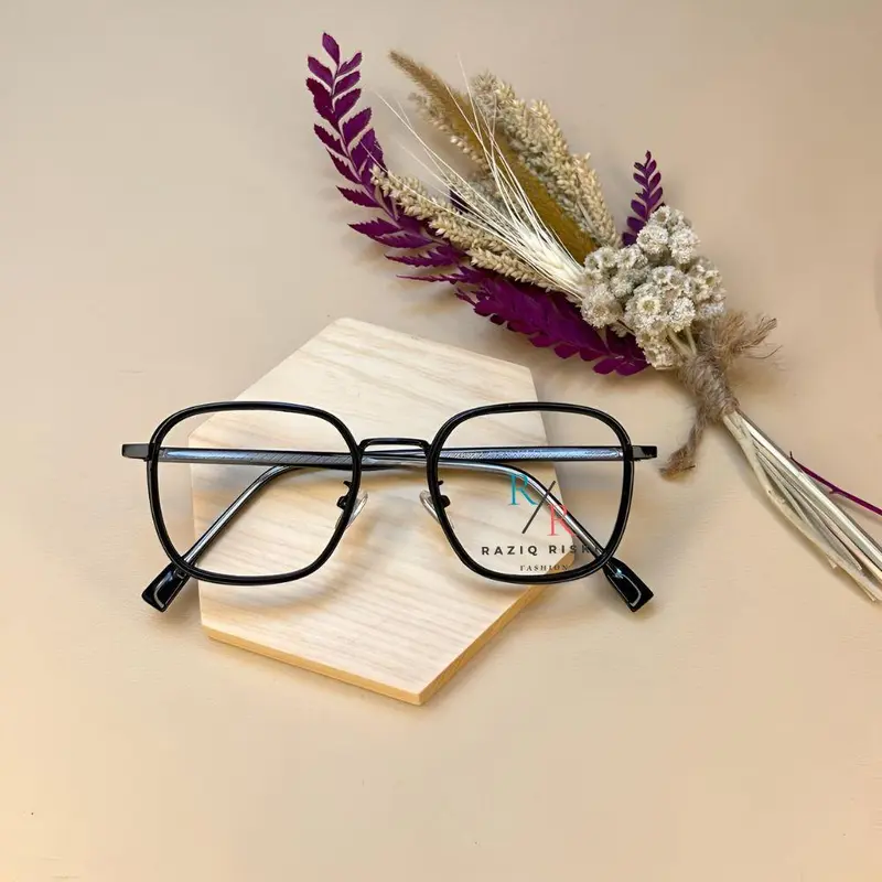 {beli satu kacamata minus gratis satu kacamata normal} 3061 kacamata photocromic unisek terbaru frame titanium dilapisi plastik premium bisa request lensa minus bluerey, photocromic, & bluecromic free box dan lap pembersih Abu Wanita Eyewear Glasses 6