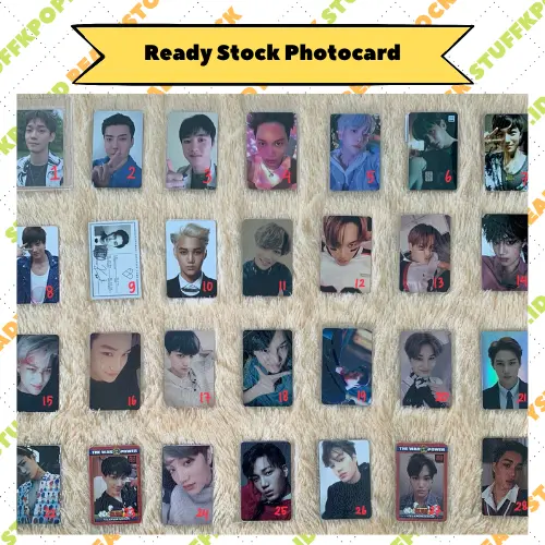 BUY 1 GET 1 [READY 4-6] PHOTOCARD EXO (PHOTOCARD SUHO,PHOTOCARD LAY,PHOTOCARD XIUMIN,PHOTOCARD BAEKHYUN,PHOTOCARD CHEN, PHOTOCARD CHANYEOL,PHOTOCARD DO,PHOTOCARD KAI, PHOTOCARD SEHUN)) 1