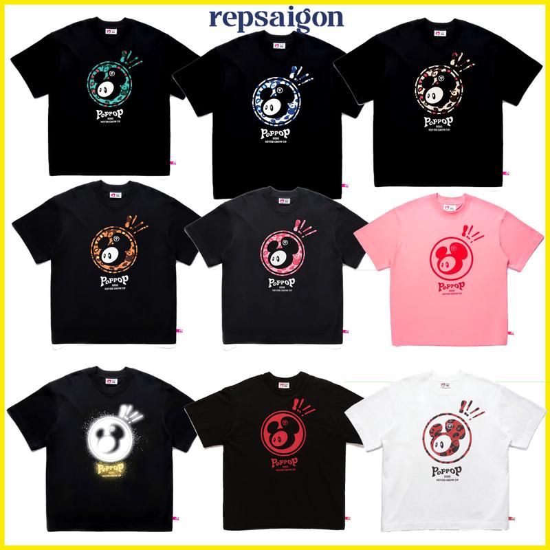 Áo Thun PopPop hihi nam nữ chất vải cotton 2 chiều dày mịn form rộng