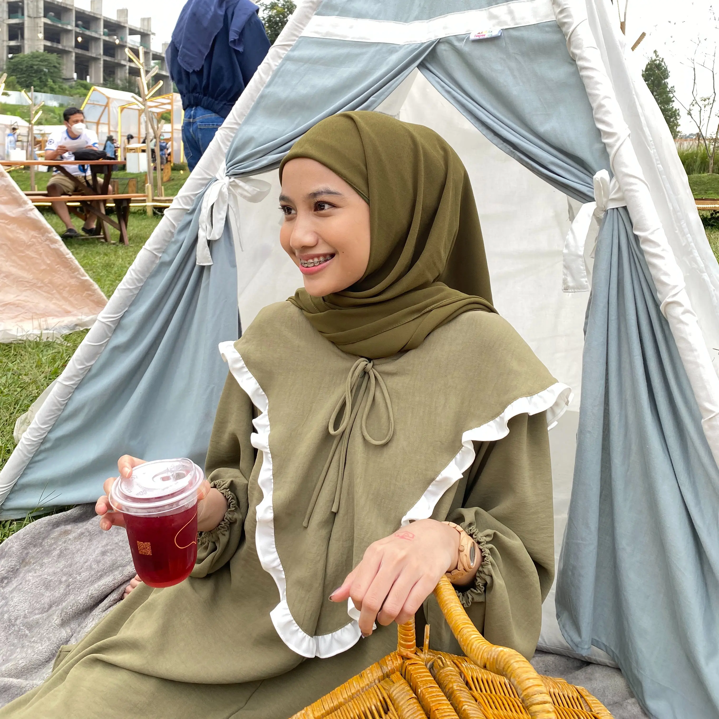 Hijab segitiga inner ceruty 2 layer anti terawang - Hijab Instan Wanita Muslim - Kerudung Simple dan Cantik
