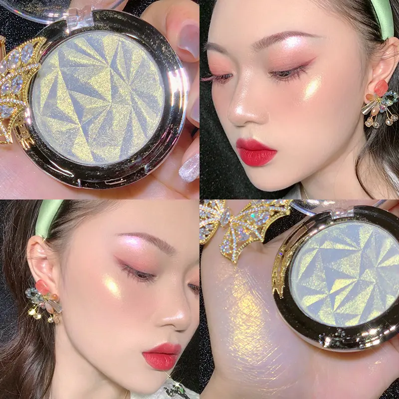 MiSS Beauty Long-lasting  Highlighter Powder Spray HighGloss Glitter Powder Spray Shimmer Powder Makeup For Face Body 3 Colors