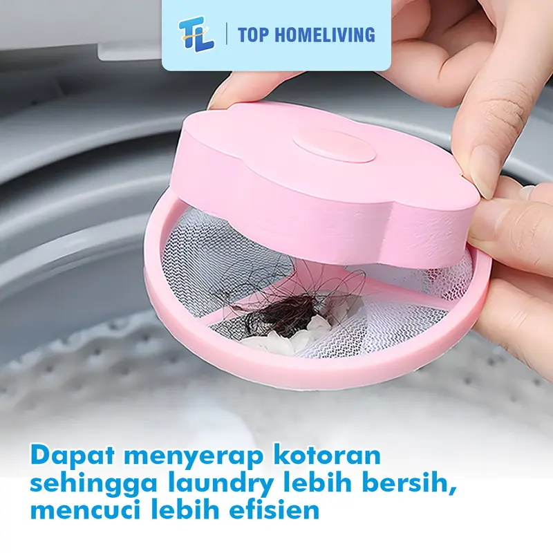 Saringan Laundry Penyaring Mesin Kotoran Mesin Cuci Jaring Pembersih Otomatis Mengambang 3