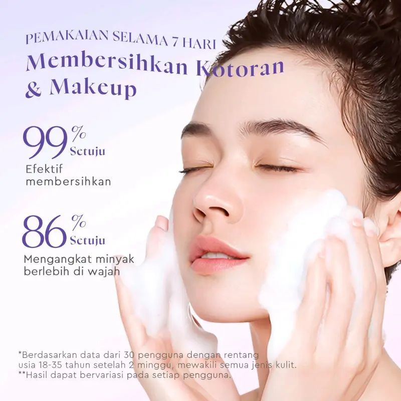 GLAD2GLOW Facial Wash Centella Blueberry 3