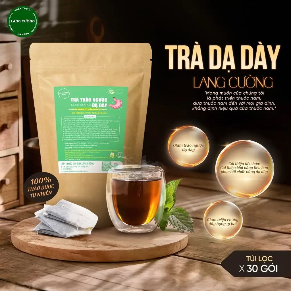 Trà Dạ Dày Hỗ Trợ Giảm Trào Ngược, Đau Dạ Dày,Tức Thượng vị,Đầy Bụng,Đầy hơi, Ợ Hơi
